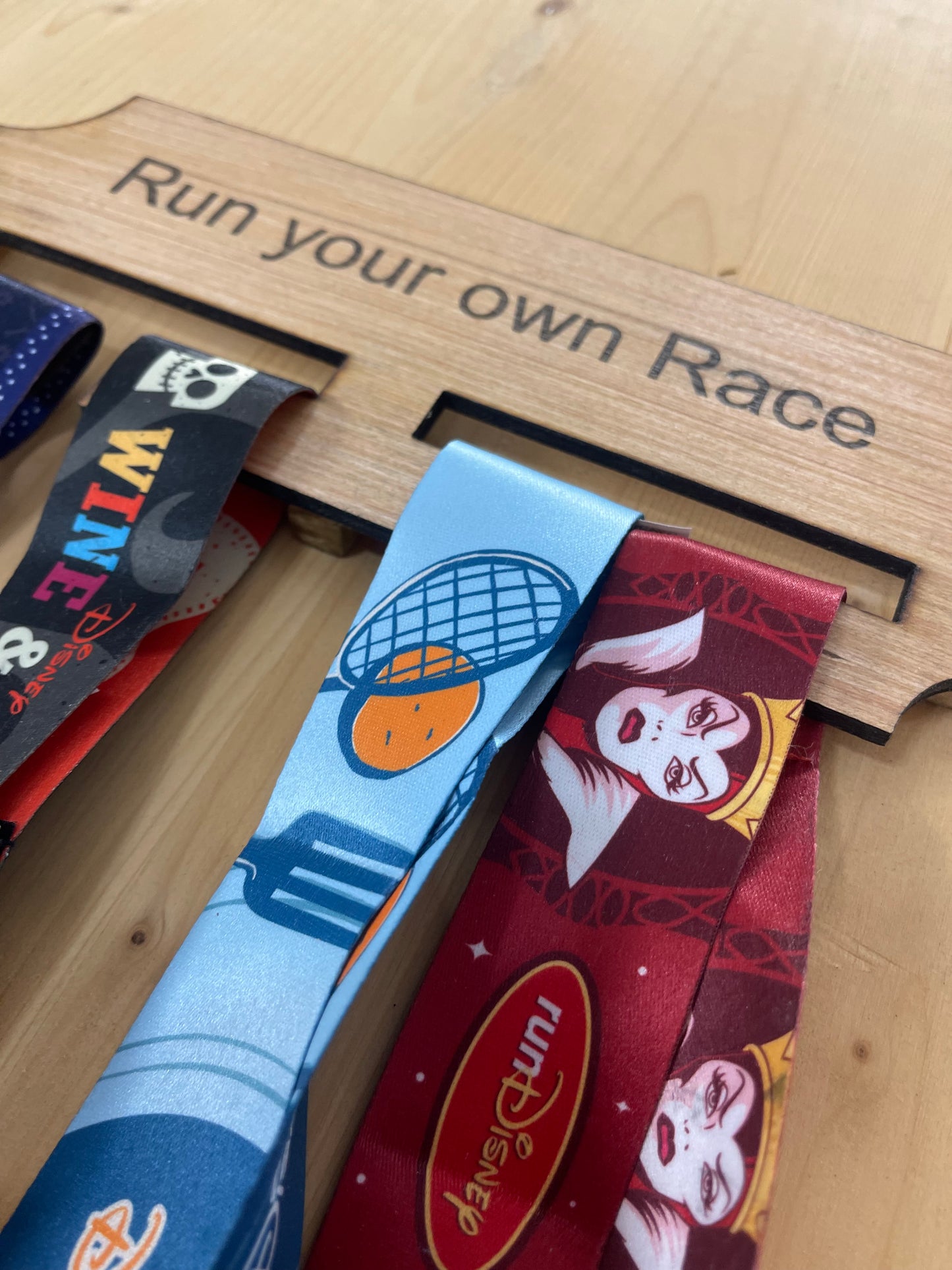 Run your own race wooden race medal hanger/holder