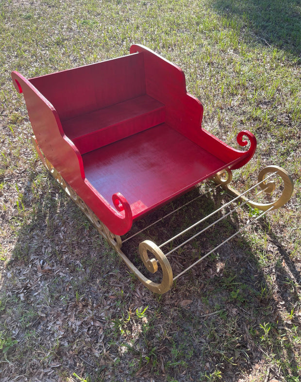 Custom size Santa sleighs yard decor