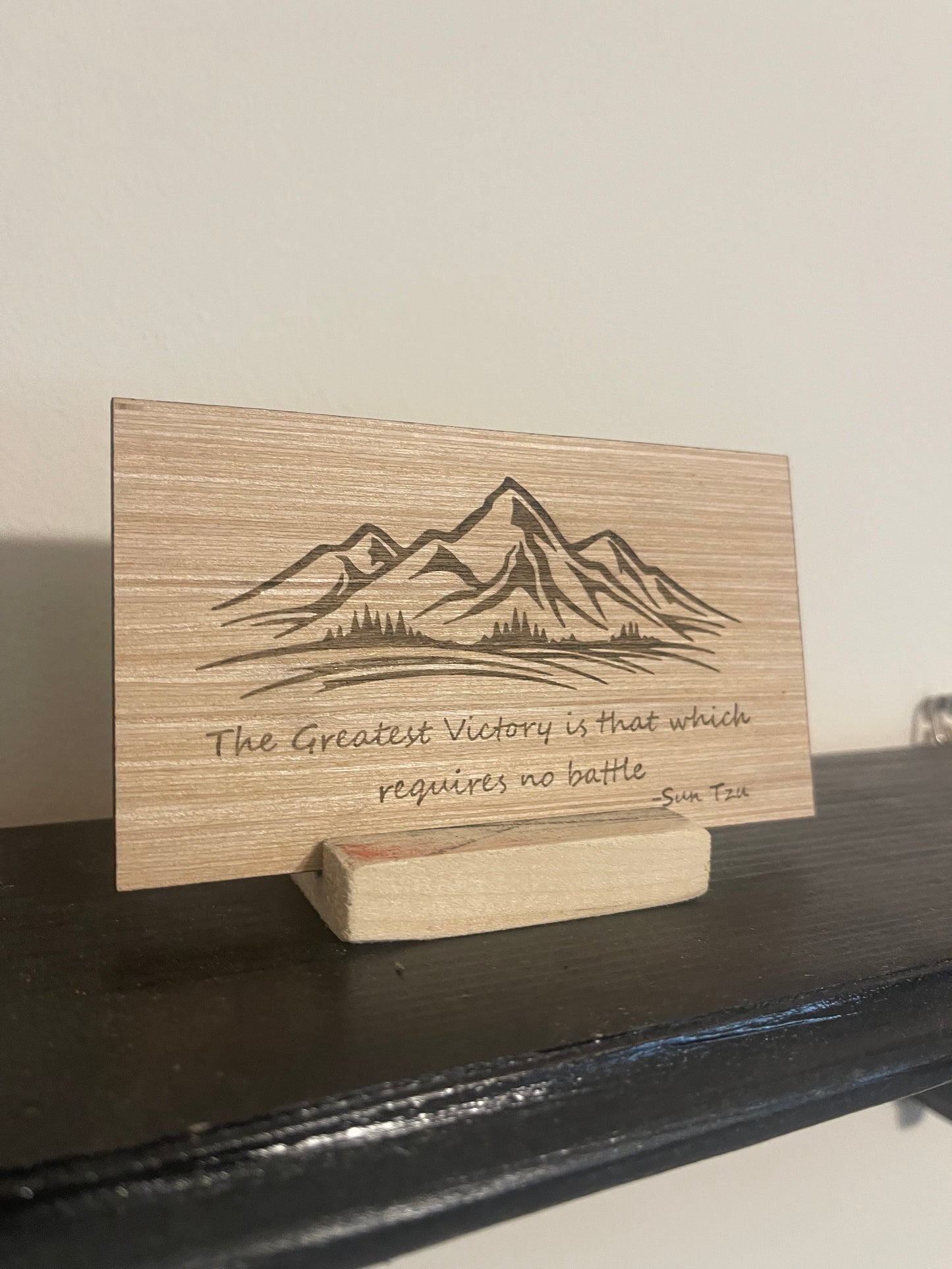 The Greatest Victory Wooden Sign – Rustic Motivational Wall Art