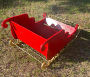 Custom size Santa sleighs yard decor