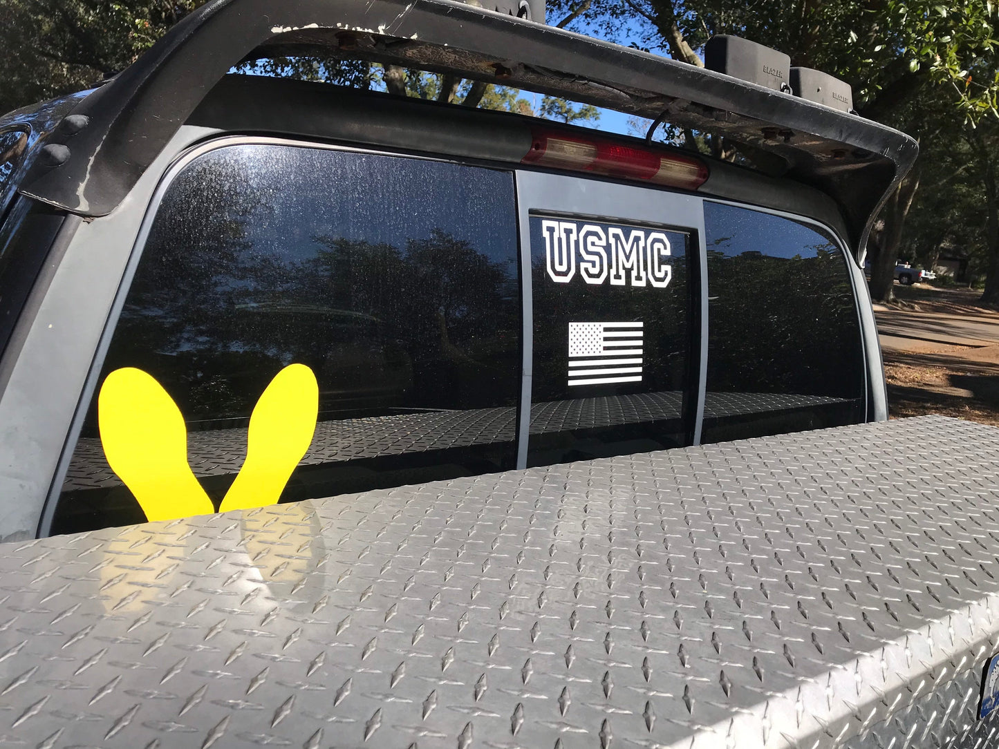 Marine Corps Yellow Footprints Vinyl Decal – Show Your Pride!