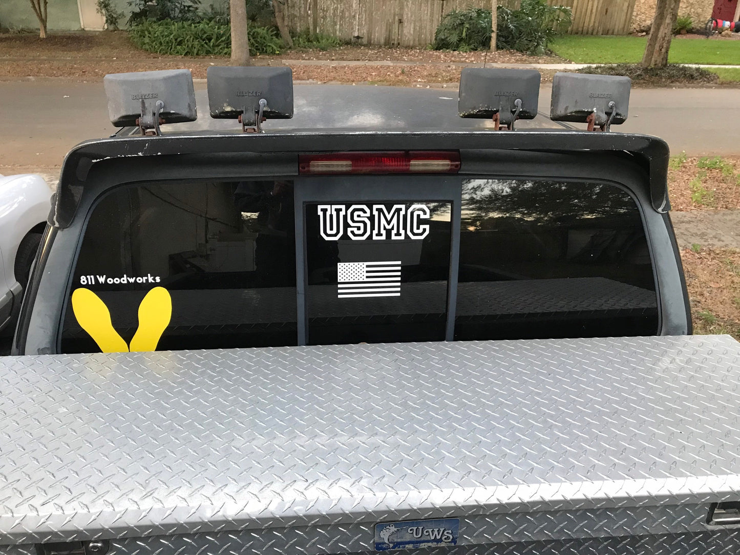 Marine Corps Yellow Footprints Vinyl Decal – Show Your Pride!